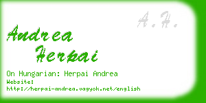 andrea herpai business card